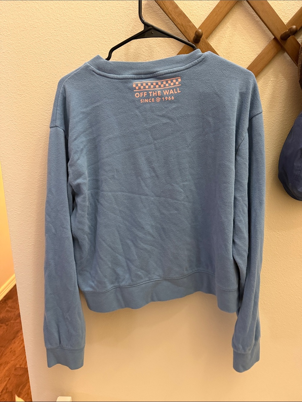Vans Dusty Blue Crew with Pink Logo - Picture 3 of 4